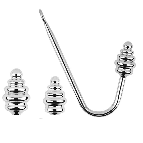 Anal Hooks Hook Anal GreatBenefit 8826 Set Screw-in Ribbed 1009